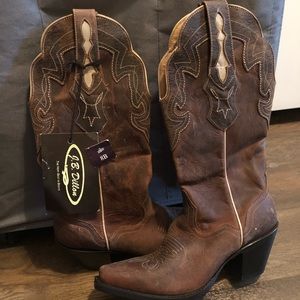 J.B. Dillon Women's Brown Cowboy / Western Boots